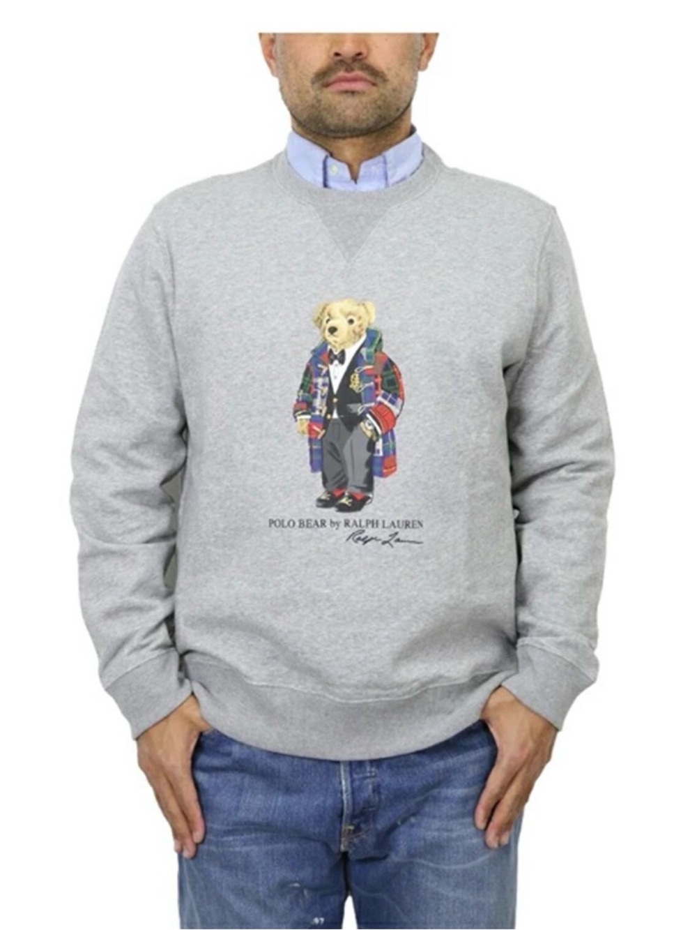 Polo Ralph Lauren Polo Bear Fleece Sweatshirt Gray XXL NWOT